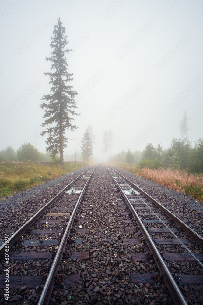 Fototapeta premium Funicular railway at High Tatras mountains