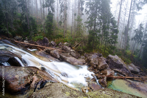 Cold stream in Great Cold Valley  in Slovakia photo