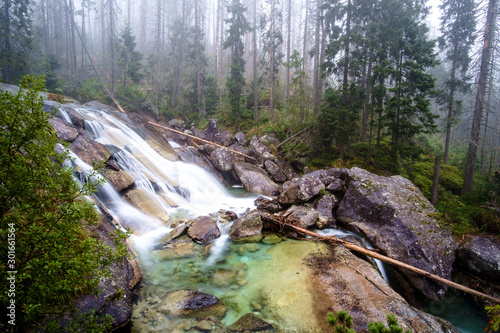 Cold stream in Great Cold Valley  in Slovakia photo