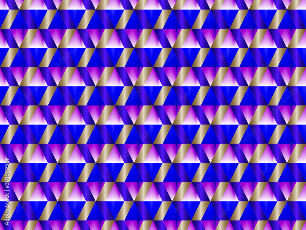 Geometric seamless pattern with hypnotic triangles Geometric seamless pattern with hypnotic triangles