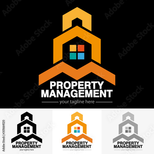 Vector abstrac, Property Management Symbol