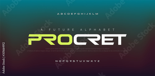 Abstract digital modern alphabet fonts. Typography technology electronic, sport, music, future creative font. vector illustraion