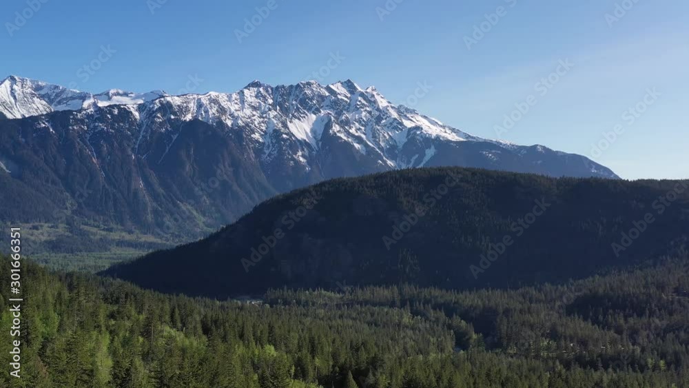 Aerial view at mountains in British Columbia, Canada. 4K. Aerial view at mountains in British Columbia, Canada. 4K.