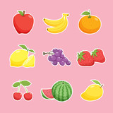 Set of Different Fruits