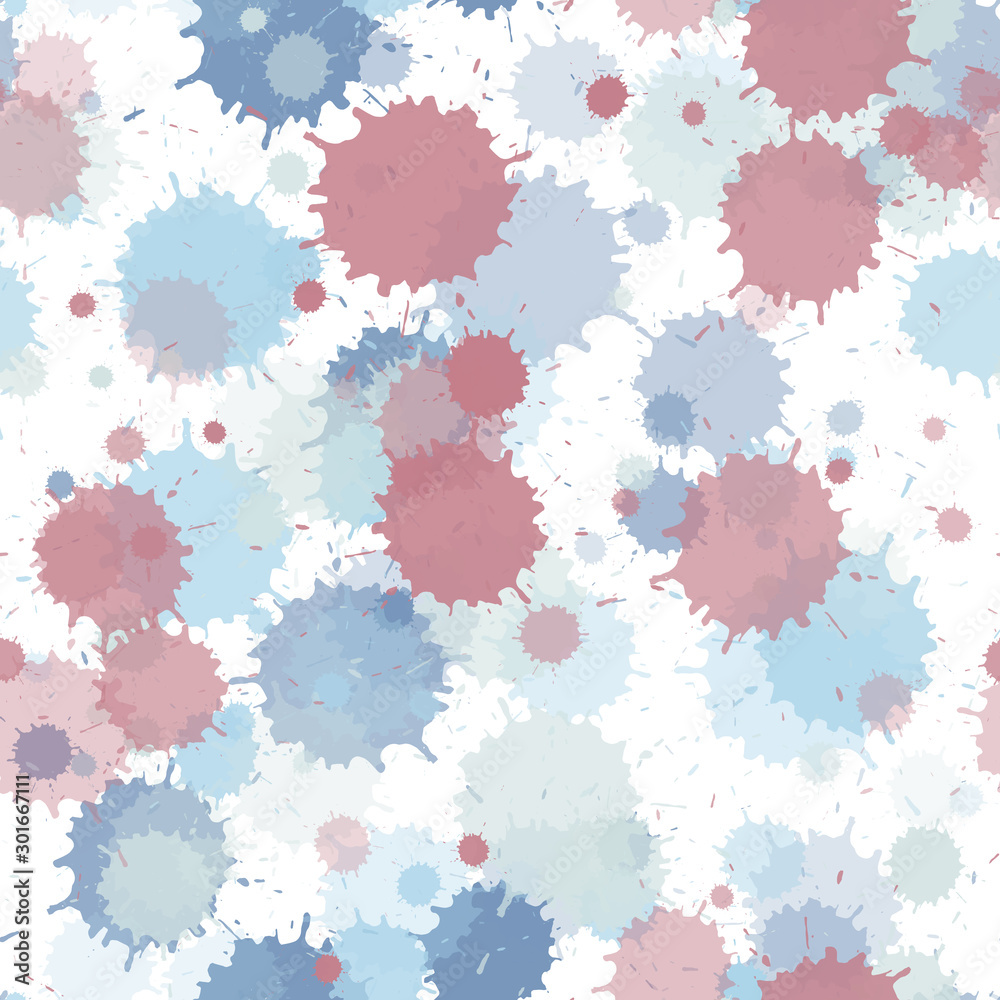 Watercolor paint splashes pattern, smear fluid splats. Watercolor paint splashes pattern, smear fluid splats.