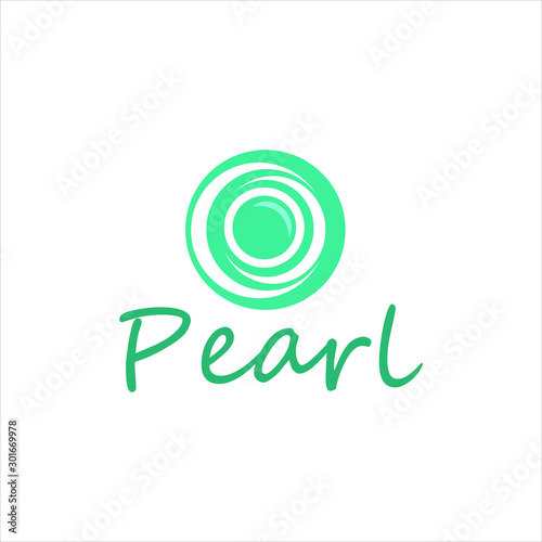 Pearl Logo jewelry Template illustration