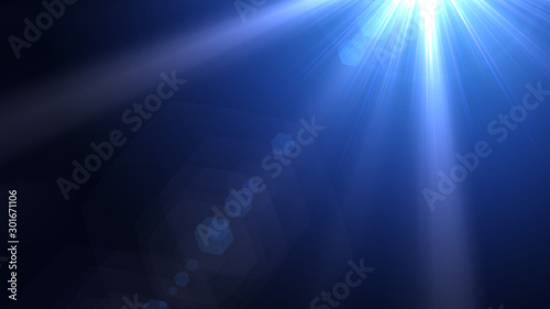 blue light effect background, optical flares light effect.