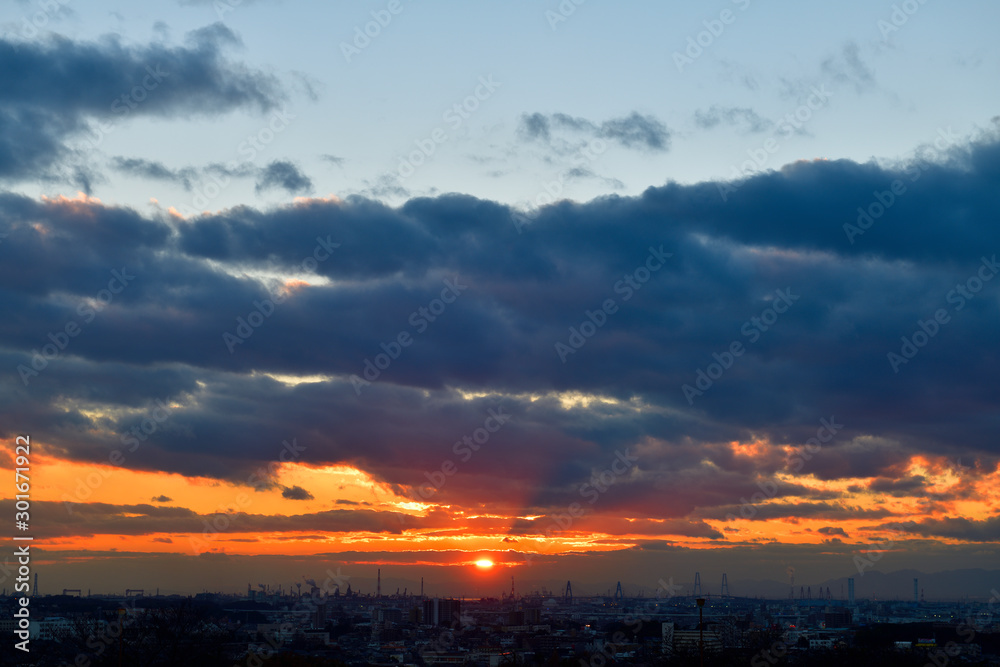 夕焼け景色 夕焼け景色