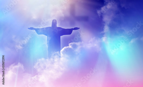 Jesus appeared bright in th...