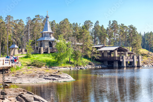 Monastyrsky Island, Valaam. Chapel of all Valaam saints photo