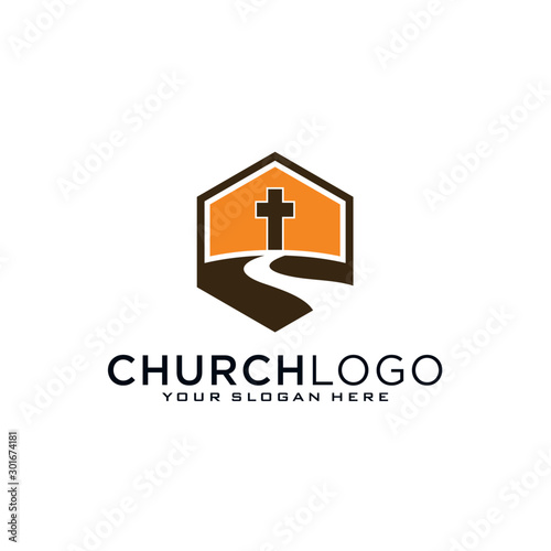 Church vector logo symbol graphic abstract template