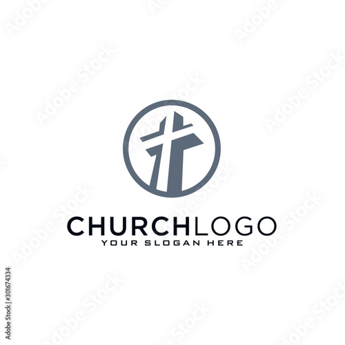 Church vector logo symbol graphic abstract template