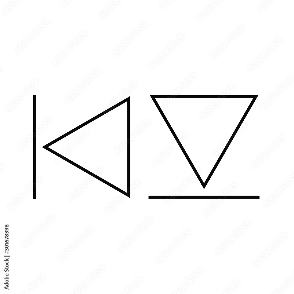 Set of simple icons with media player buttons Set of simple icons with media player buttons