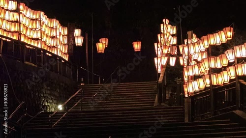 石川県　湯涌温泉のぼんぼり祭り
