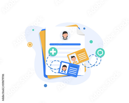 Document design concept set,business cards