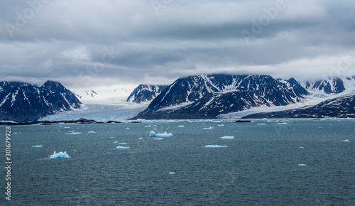 Scenic view of Svalbard