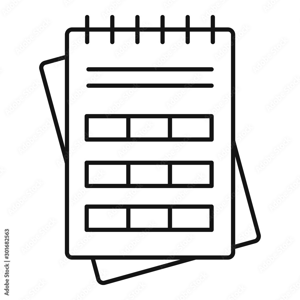 Week finance icon. Outline week finance vector icon for web design isolated on white background Week finance icon. Outline week finance vector icon for web design isolated on white background