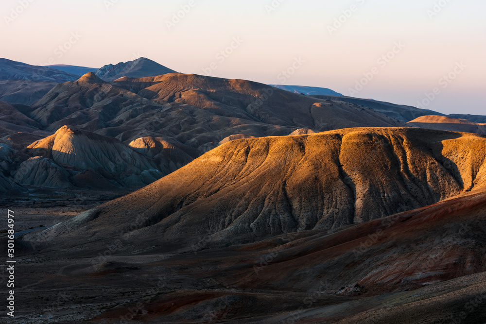 Amazing mountain landscape before sunset time