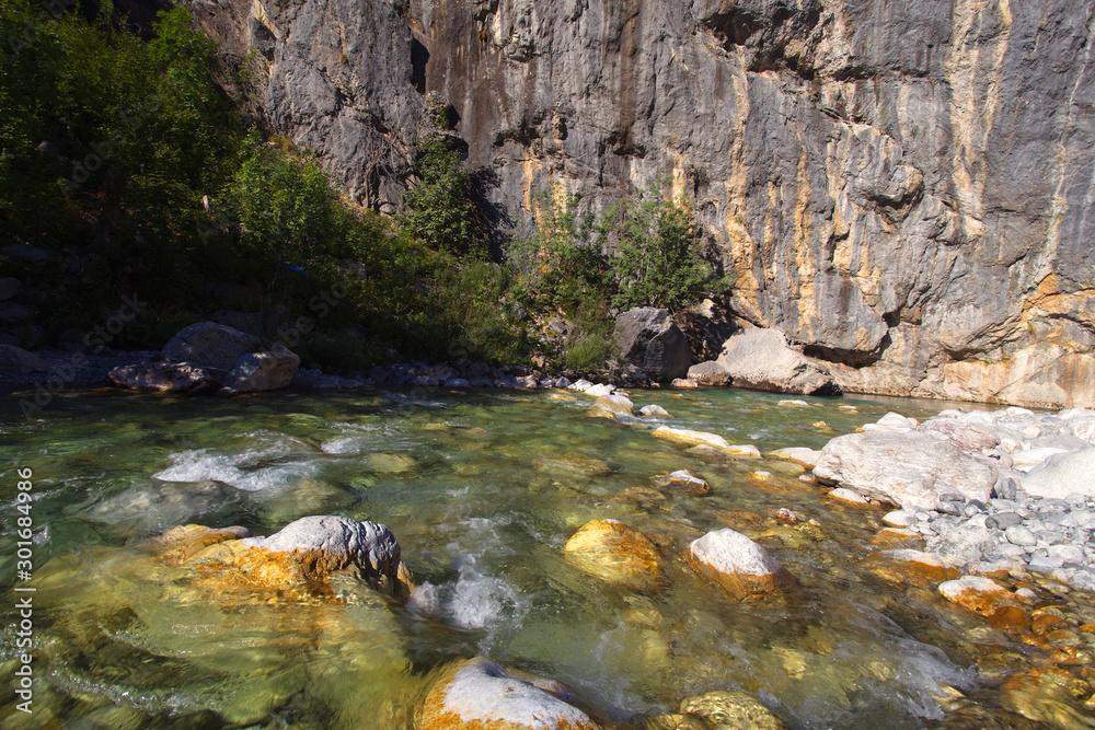 Naklejka premium The Valbona River in Albania