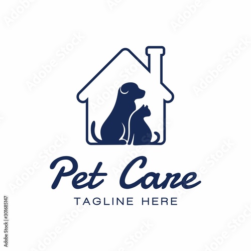 Pet Shop Logo Design Vector Icon