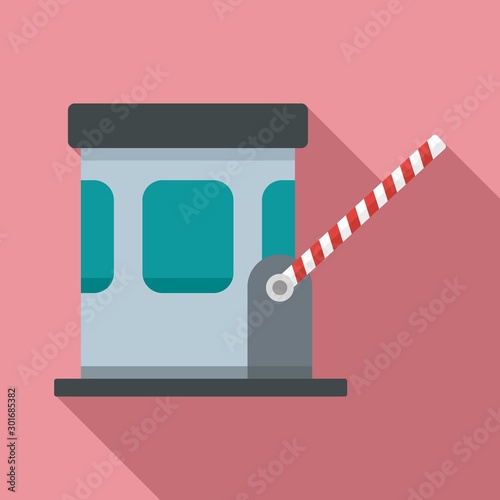 Toll road icon. Flat illustration of toll road vector icon for web design