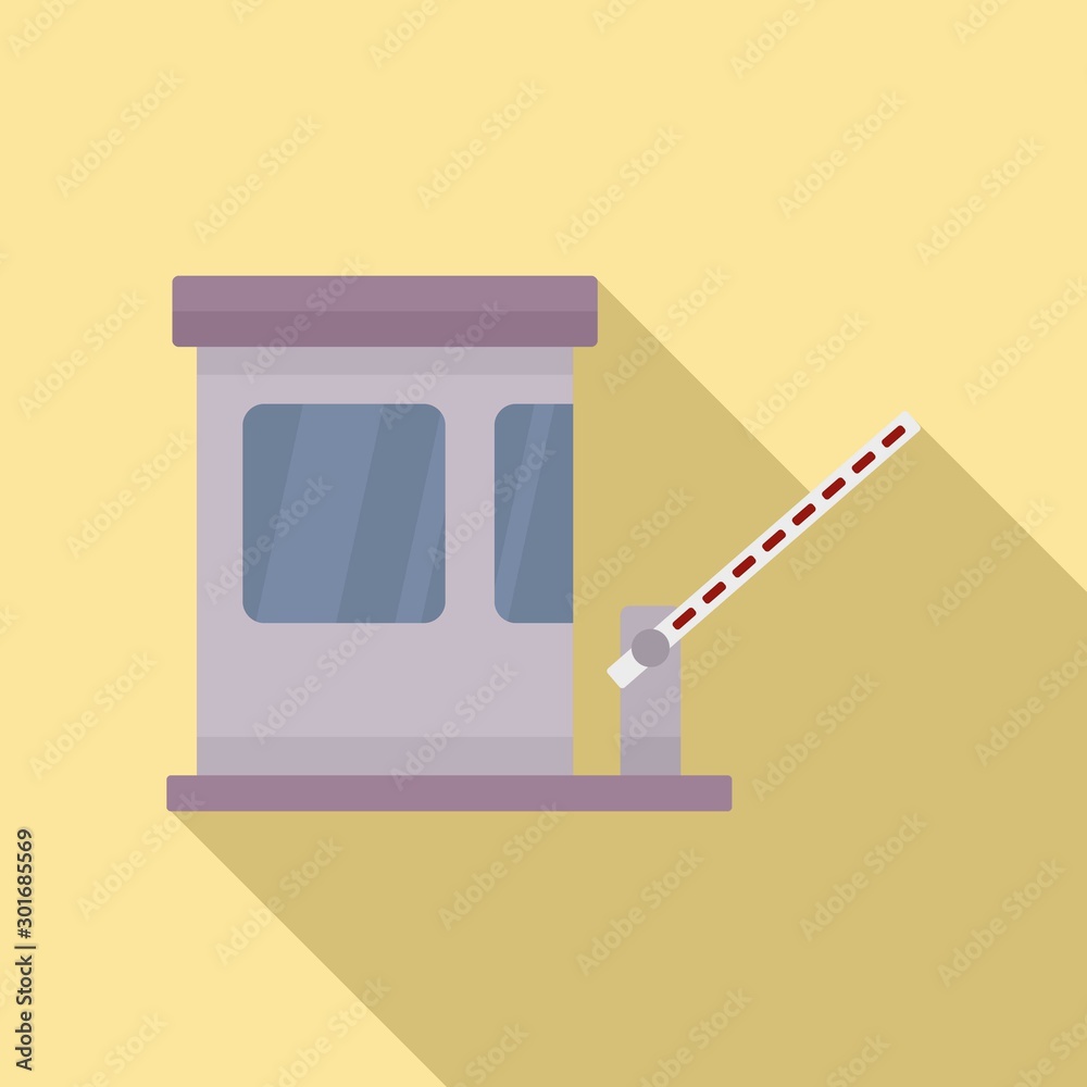 Highway toll road icon. Flat illustration of highway toll road vector icon for web design Highway toll road icon. Flat illustration of highway toll road vector icon for web design