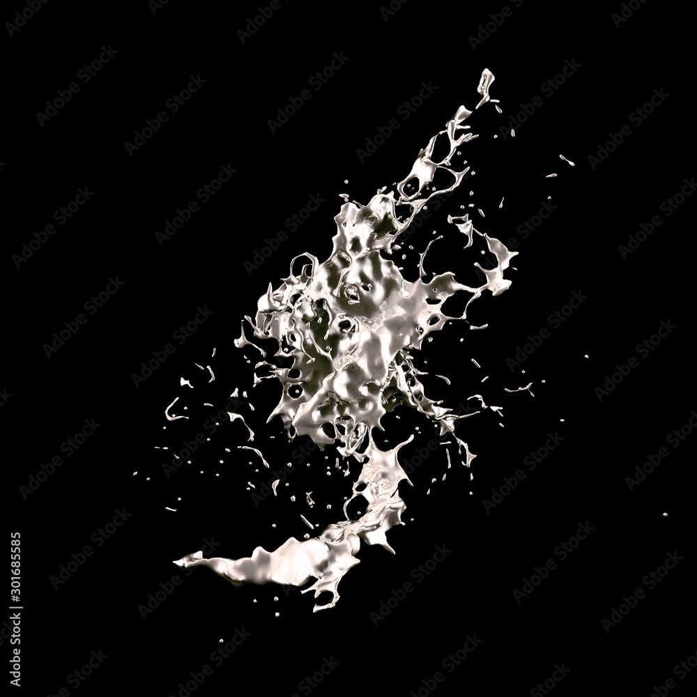 Splash fluid. 3d illustration, 3d rendering. Splash fluid. 3d illustration, 3d rendering.