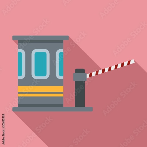 Speedway toll road icon. Flat illustration of speedway toll road vector icon for web design