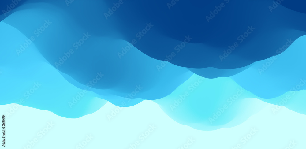 Fototapeta premium Blue sky with clouds. Modern pattern. Nature background. Modern pattern. Abstract background. Vector illustration.