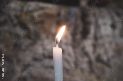 White candle light photography 