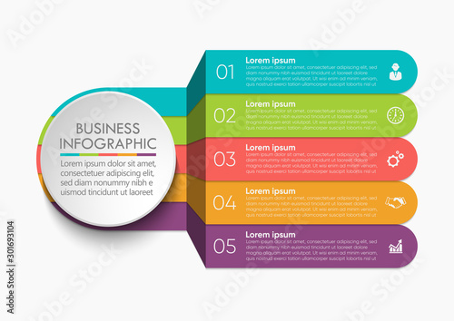 Business circle. timeline infographic icons designed for abstract background template milestone element modern diagram process technology digital marketing data presentation chart Vector