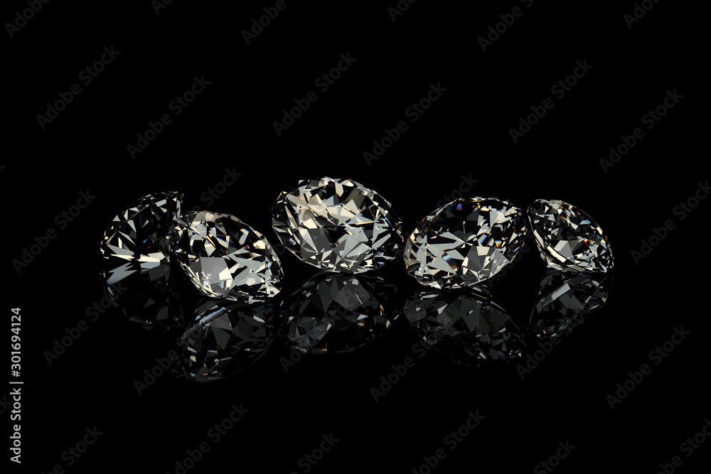 Diamond, Jewel, Gemstone, Black Background