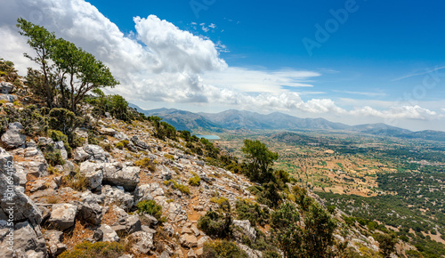 Lassithi plateau on the island of Crete in Greece photo