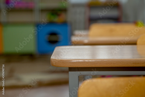 Tables and chairs for preschool and school educational premises, for children to study general subjects.