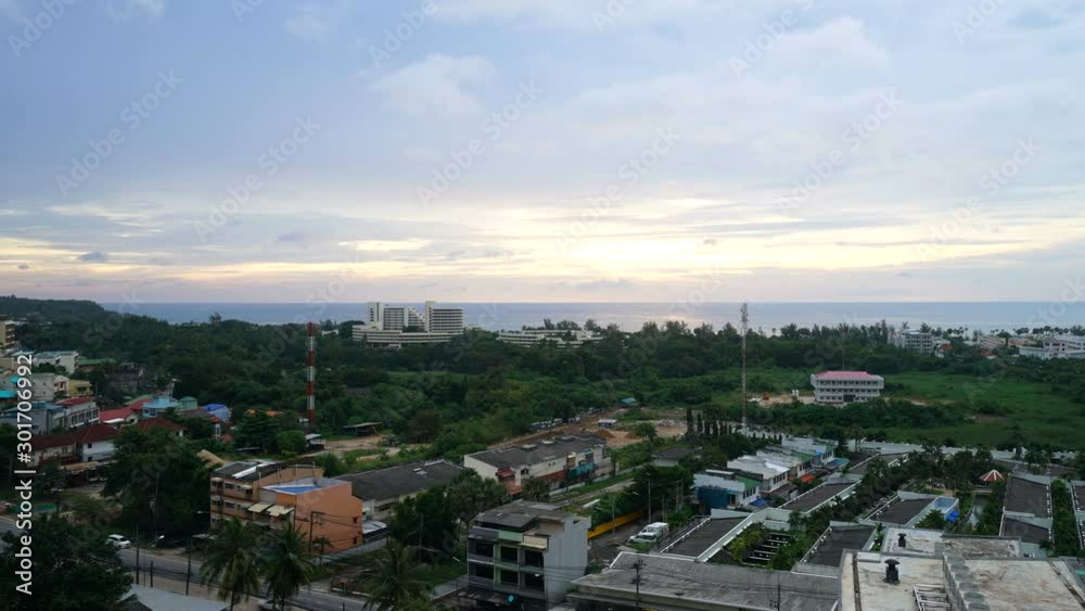 Timelapse of Phuket City Skyline in Thailand Timelapse of Phuket City Skyline in Thailand