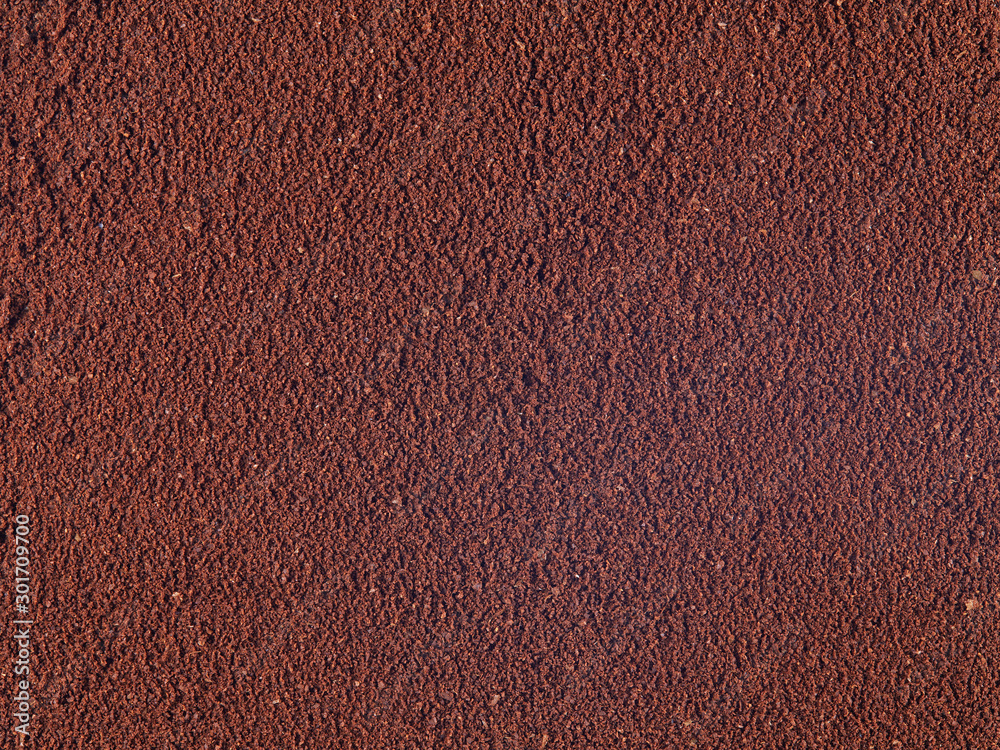 Ground coffee brown background, food grain texture. Top view. Textures and  backgrounds. Stock Photo | Adobe Stock