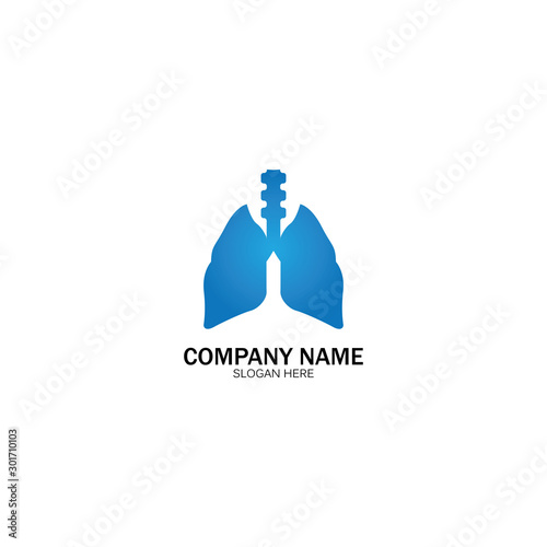lung health and care logo template,emblem,design concept,creative symbol,icon,vector illustration.