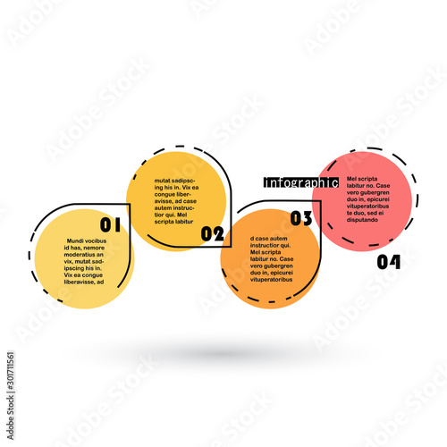 Abstract infographics template. Vector illustration