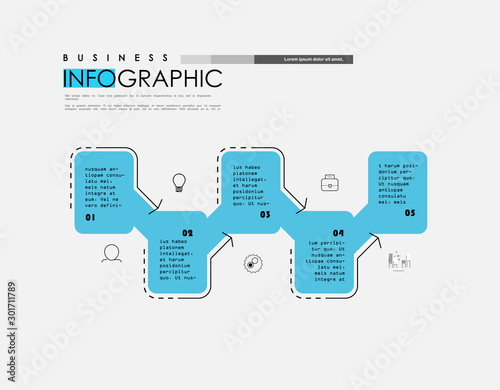 Abstract infographics template. Vector illustration
