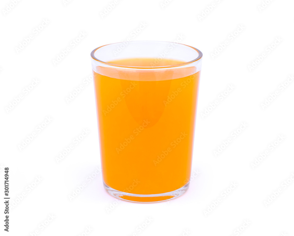 Closeup glass of fresh orange juice isolated on white background with clipping path. Healthy drinks concept. Closeup glass of fresh orange juice isolated on white background with clipping path. Healthy drinks concept.