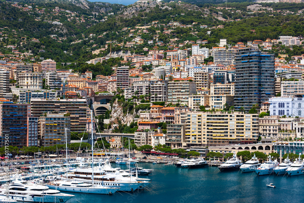 Port Hercule boat harbour, Monte Carlo, Monaco, France