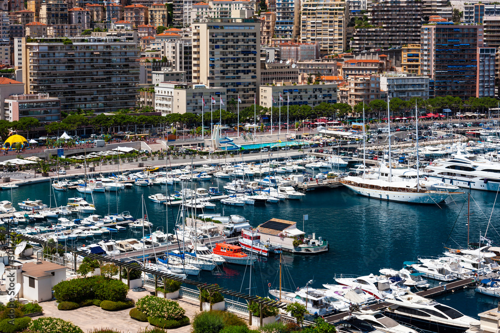 Port Hercule boat harbour, Monte Carlo, Monaco, France