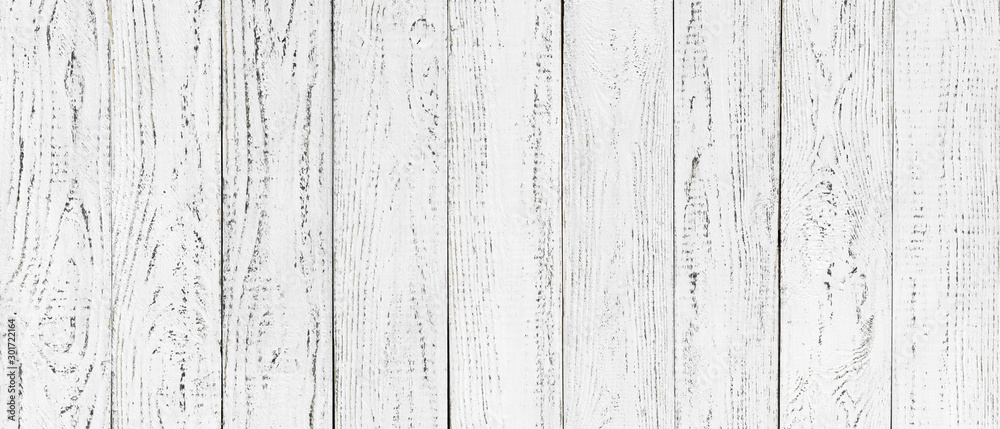 white wood texture background, wide wooden plank panel pattern