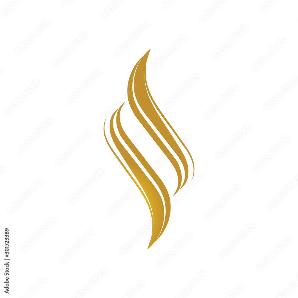 Fototapeta premium hair logo and symbol design vector template
