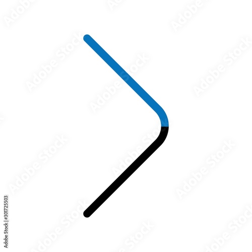 Right Arrow Icon With White Background