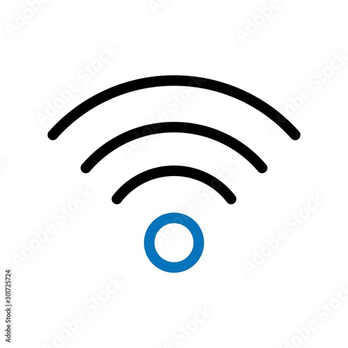 Wifi Signal Icon With White Background