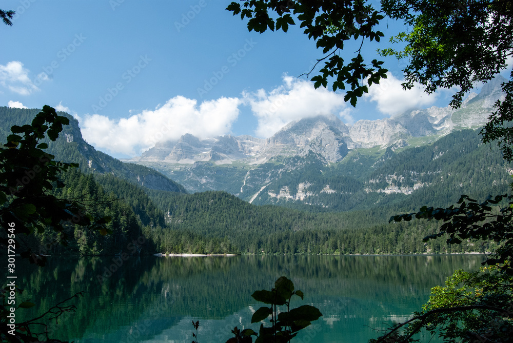 lake in the mountains - trentino alto adige