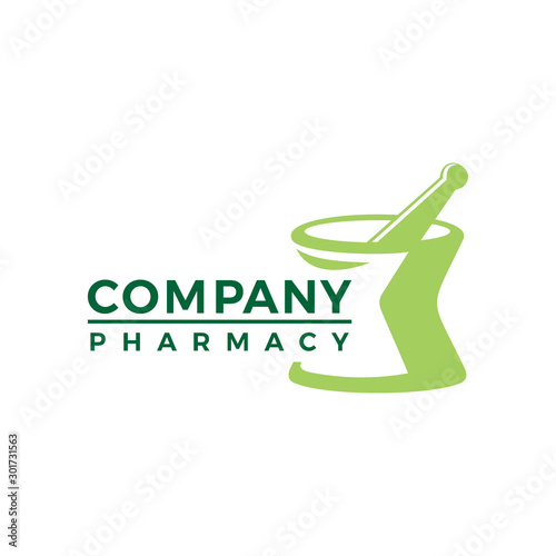 Mortar and pestle, Pharmaceutical Logo