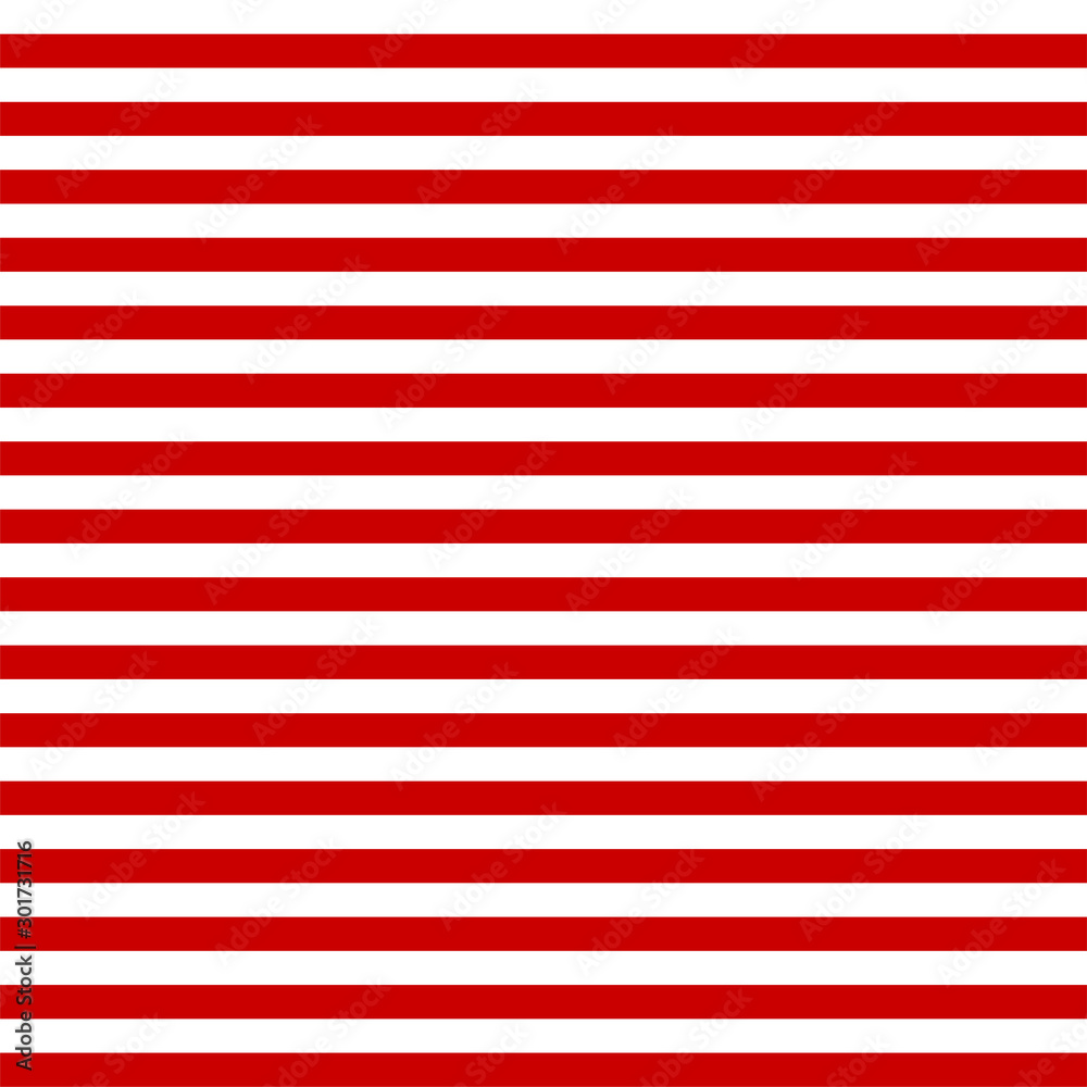 Red and white stripe pattern seamless. Red line background. Christmas background. Stripe pattern for gift wrap, fabric pattern, textile, tile and wallpaper.