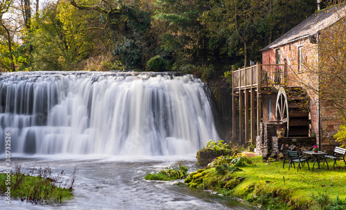 Rutter Falls, Cumbria - Picturesque waterfall and mill near Appleby, Cumbria